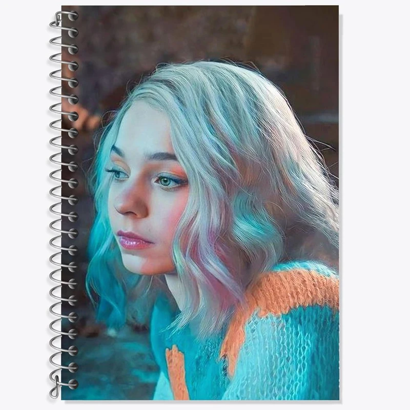 دفتر زبان 50 برگ خندالو مدل سه خط طرح سریال ونزدی Wednesday کد 25246