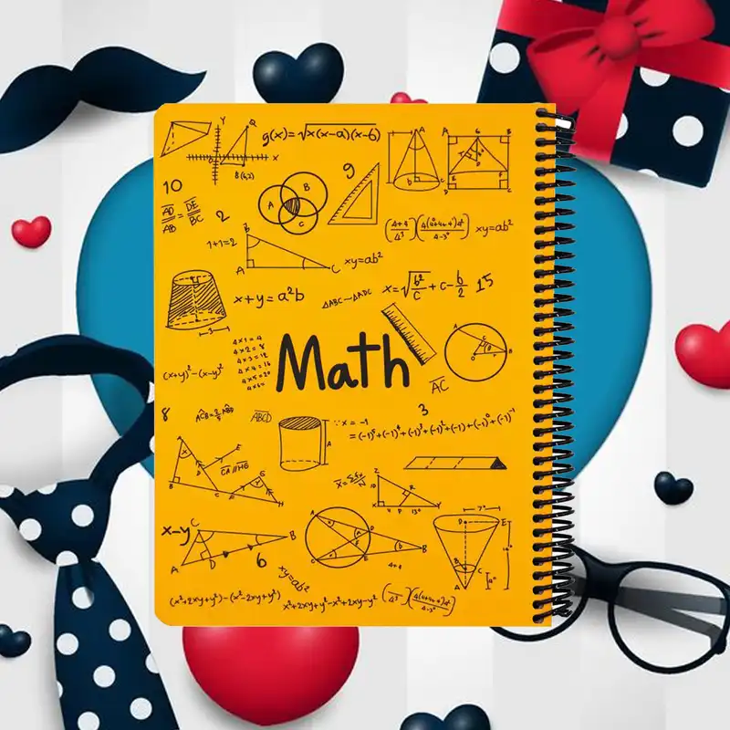 دفتر مشق 100 برگ دات نوت طرح ریاضی مدل هارد کد B05