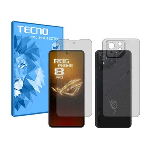 Tecno Resistant model Matte screen protector suitable for Asus ROG Phone 8 Pro mobile phone along with the back of the phone