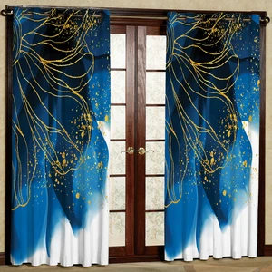 پرده مدل مخمل پانچی کد 2671 سایز 140x280 سانتی متر