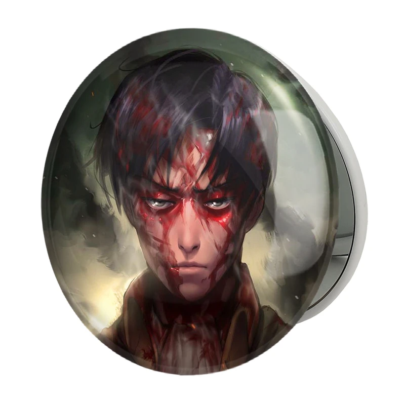 آینه جیبی خندالو طرح لیوای انیمه اتک آن تایتان Attack on Titan مدل تاشو کد 18511 