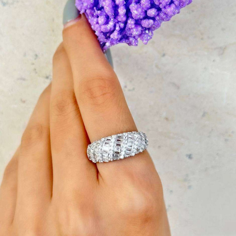 انگشتر نقره زنانه مدل پرنس BARF 07