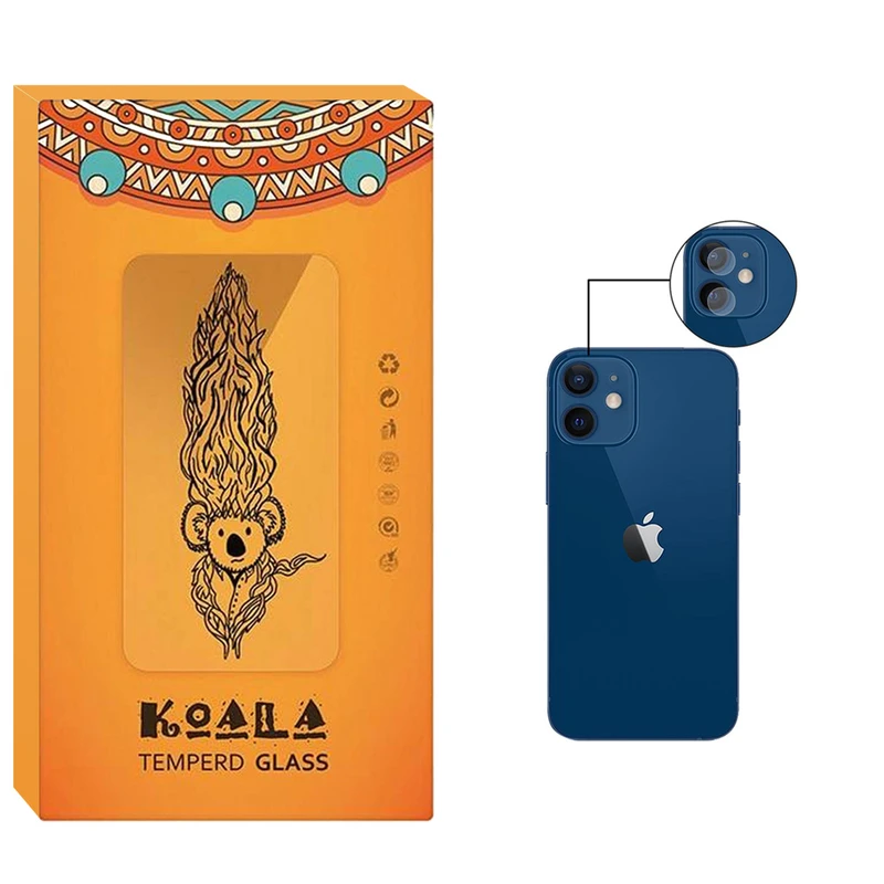 محافظ لنز دوربین کوالا مدل SDC مناسب برای گوشی موبایل اپل iPhone 12