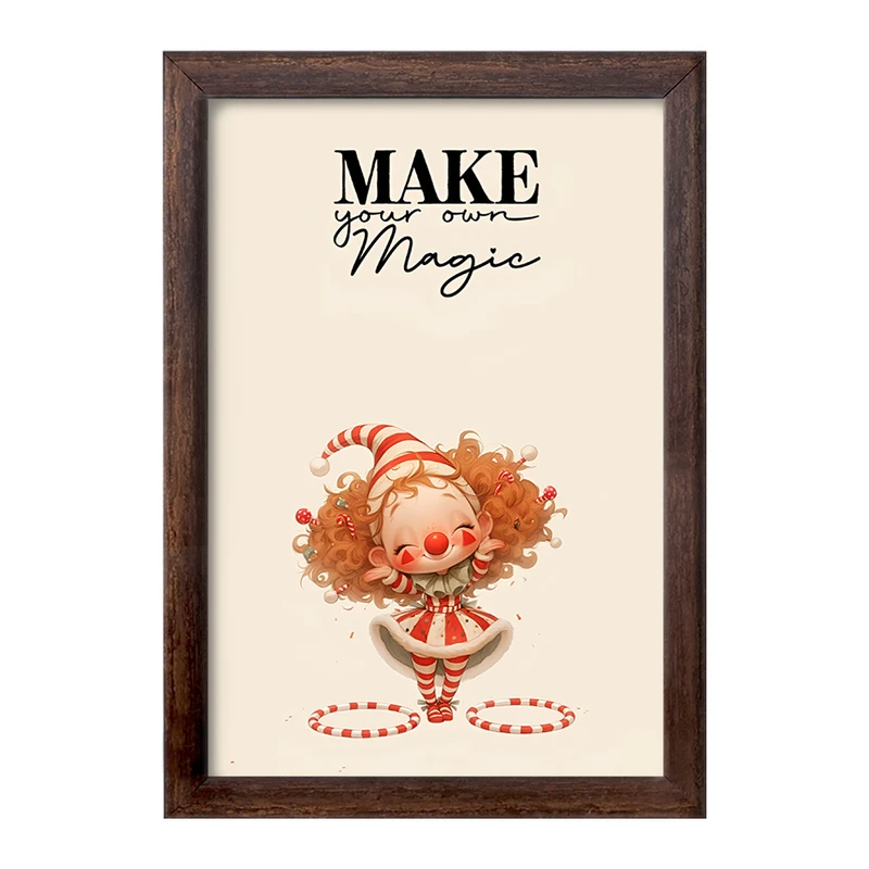 تابلو خندالو طرح دختر دلقک کد F5160