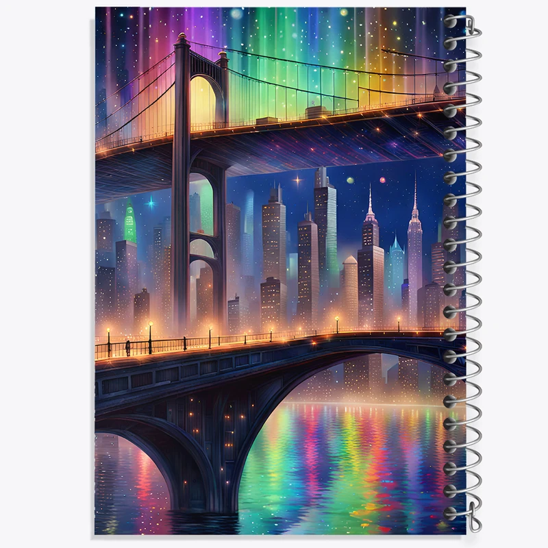 دفتر مشق 50 برگ خندالو طرح شهر رنگی کد N3575