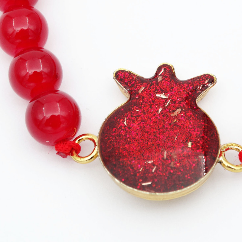 دستبند دخترانه مدل انار بلوری یلدا کد D 09