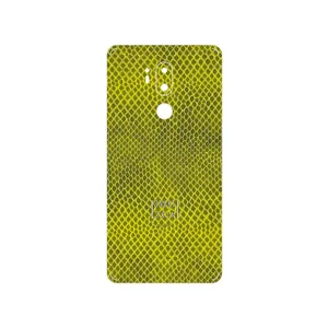 MAHOOT Yellow Snake Skin Cover Sticker for LG G7 PLUS THINQ