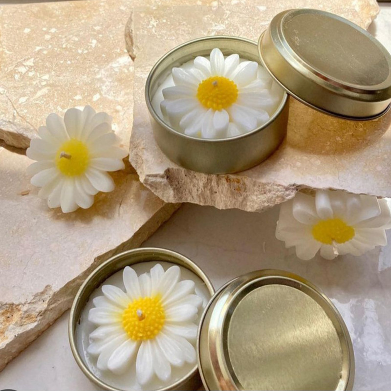 قالب شمع گچ صفوی زاده مدل گل بابونه کد DCO2021