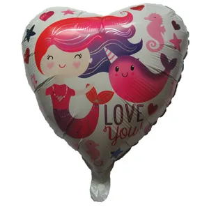 بادکنک فویلی طرح پری دریایی کد 57