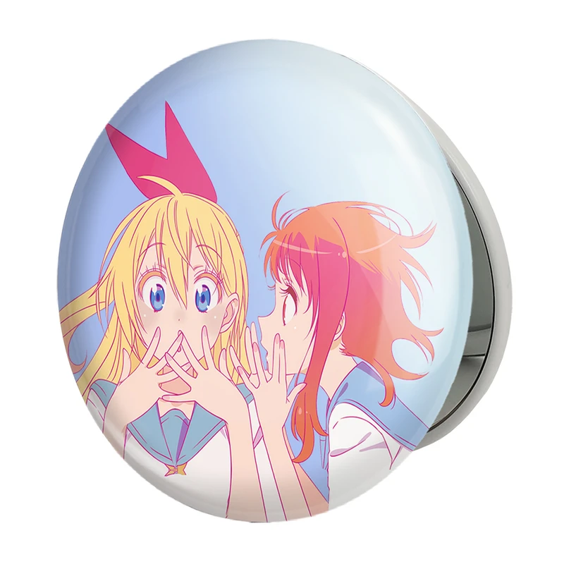 آینه جیبی خندالو طرح تاچیبانا انیمه عشق دروغین مدل تاشو کد 17193 