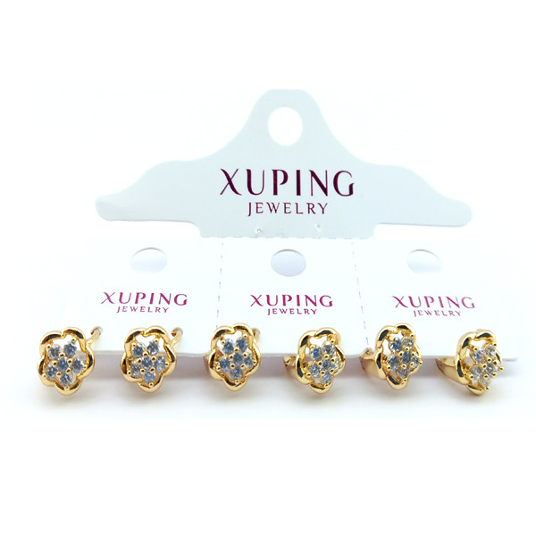 گوشواره دخترانه ژوپینگ مدل نگین کد 3605