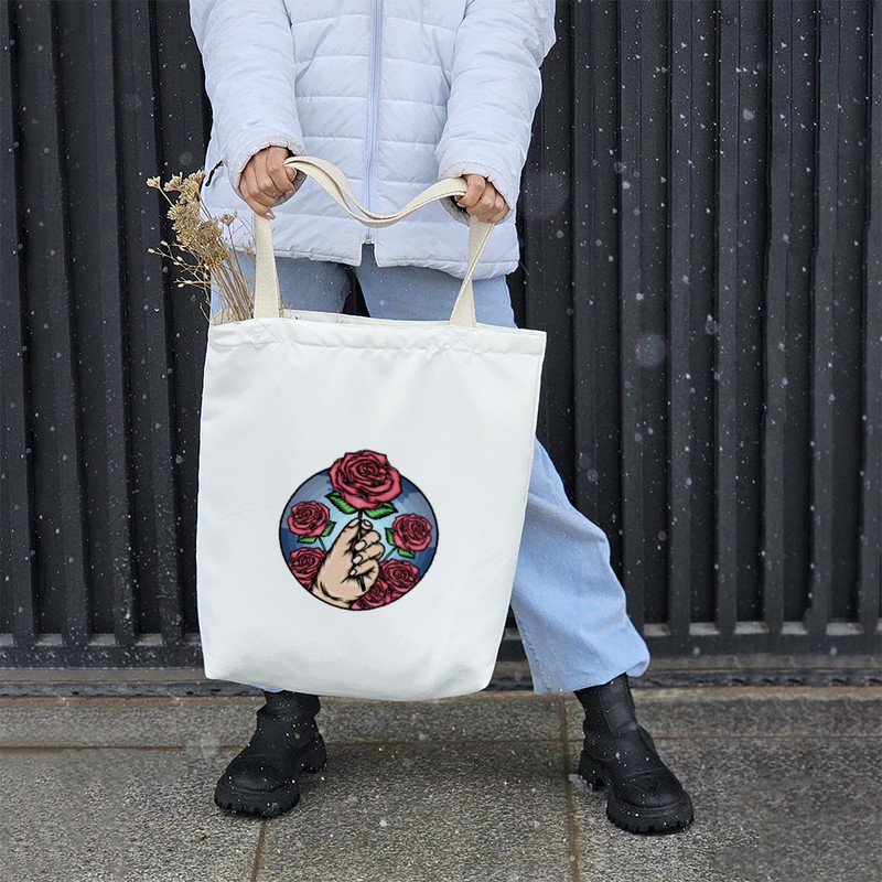 ساک خرید خندالو مدل گل رز کد 6174