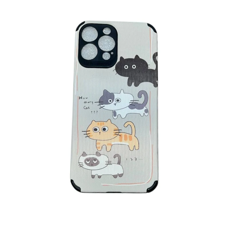 کاور مدل کبریتی طرح  4 گربه کد Cat937 مناسب برای گوشی موبایل اپل  Iphone 13 promax