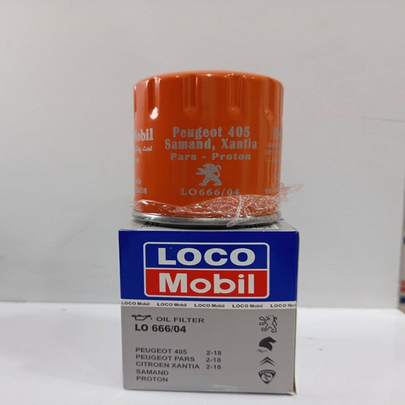 فیلتر روغن لوکو مبیل مدل کد کالا LO666/04 مناسب برای پژو 405 ، پارس، زانتیا، سمند، پروتون