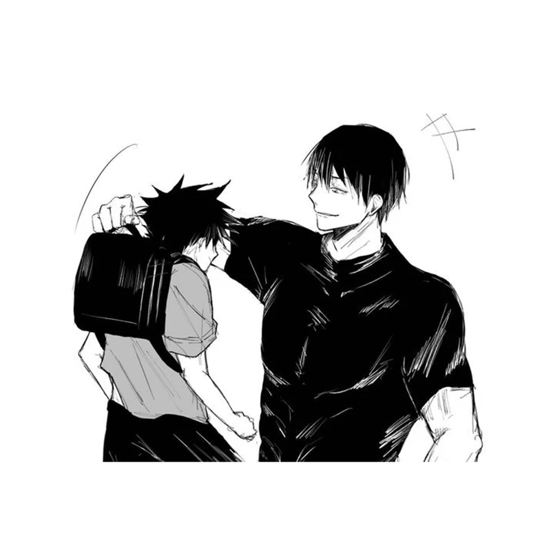 استیکر لپ تاپ و موبایل مدل انیمه طرح جوجوتسو کایسن توجی فوشیگورو Jujutsu Kaisen Toji Fushiguro کد 424