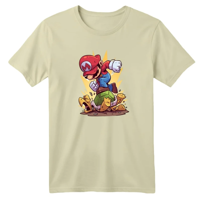 تی شرت آستین کوتاه بچگانه مدل ماریو کد ۲