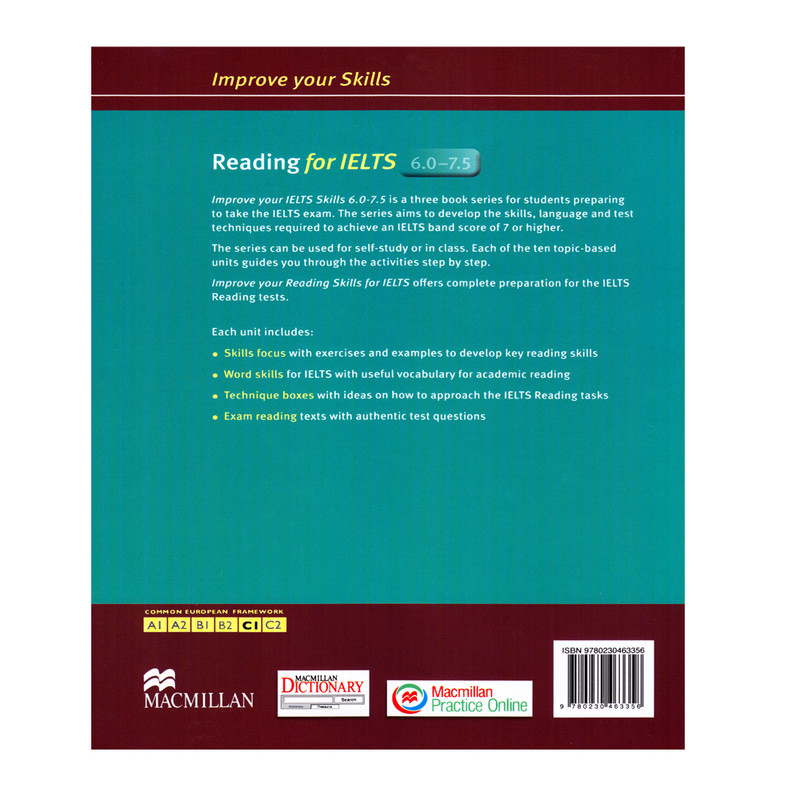 کتاب Improve Your Skills Reading For IELTS 6.0-7.5 اثر Jane Short انتشارات الوندپویان کتاب Improve Your Skills Reading For IELTS 6.0-7.5 اثر Jane Short انتشارات الوندپویان