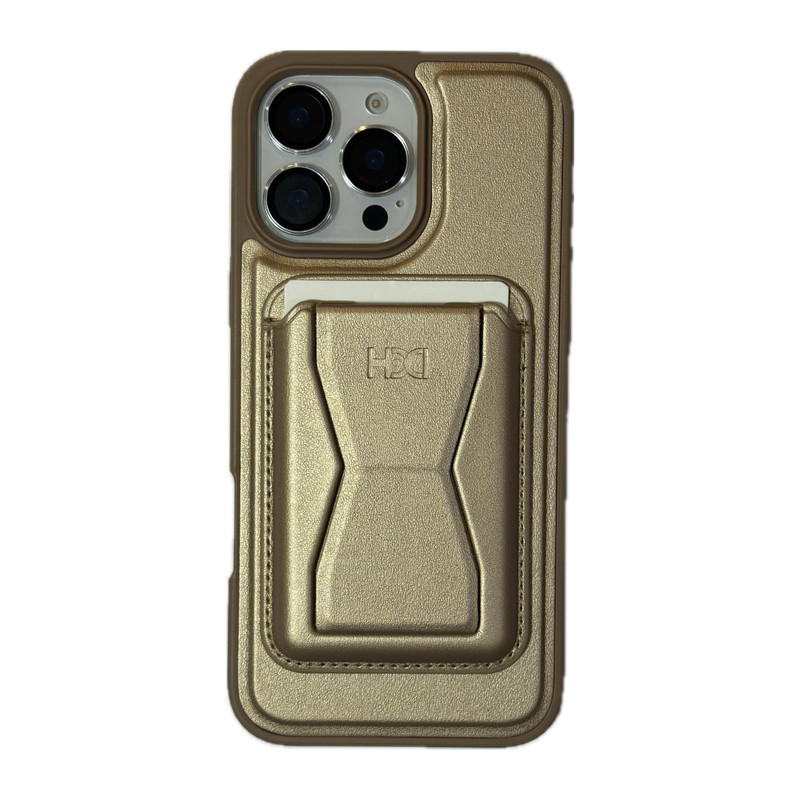 کاور اچ دی دی مدل استند شو مناسب برای گوشی موبایل اپل iphone 16 promax به همراه جا کارتی