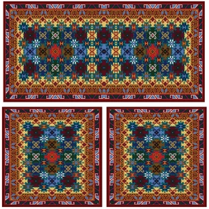 ست رومیزی سه تکه طرح گبه کد 9262