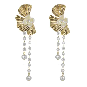 گوشواره آویز زنانه زودیکا مدل گل کد AAC1132