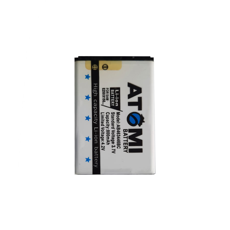 باتری موبایل مدل ab463446bc ظرفیت 800 میلی آمپر ساعت مناسب برای گوشی موبایل سامسونگ e250