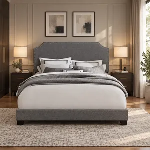 تخت خواب ملامینه دو نفره مدل گیسو سایز 140×200 سانتی متر