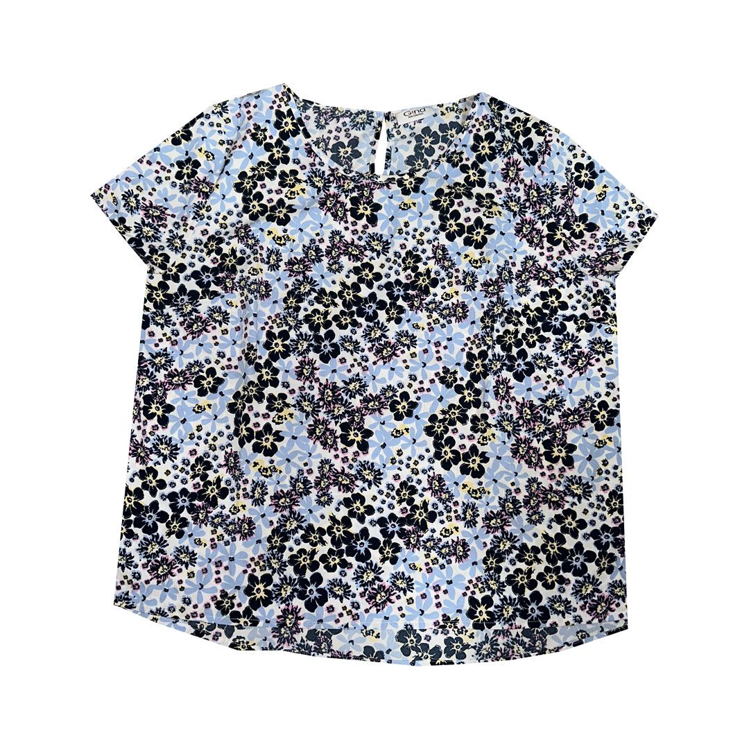 بلوز زنانه جینا مدل گلدار 3131 -  - 2