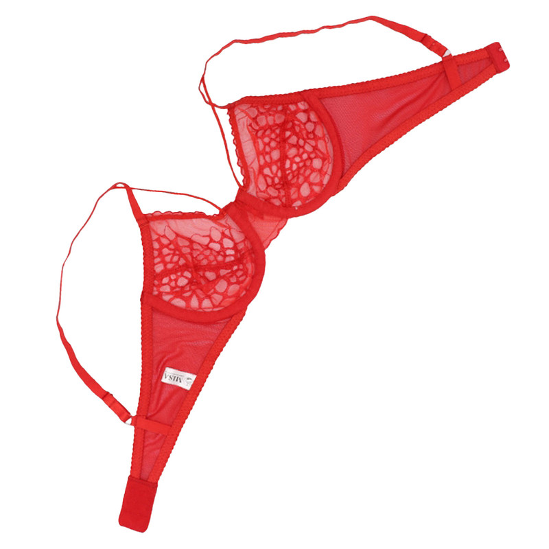 سوتین زنانه میسا مدل شقایق کد 7090 رنگ قرمز