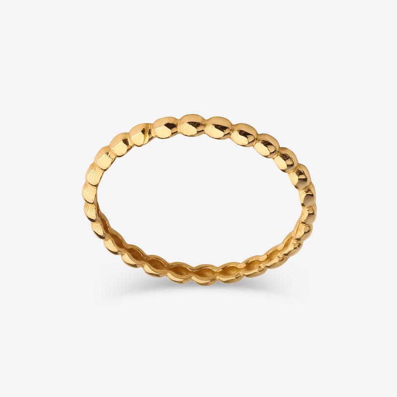 انگشتر طلا 18 عیار زنانه میو گلد مدل DG-R125 سایز 53