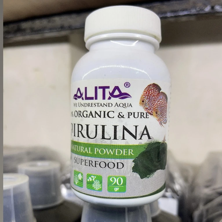 عکس شماره 3 : پودر جلبک اسپیرولینا آلیتا مدل پودر خالص وزن 90 گرم