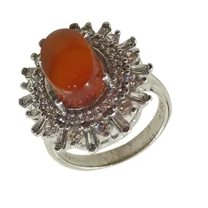 انگشتر نقره زنانه سلین کالا  کد 2عقیق