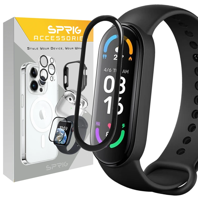 محافظ صفحه نمایش اسپریگ مدل Glass Pmma مناسب برای ساعت هوشمند شیائومی Mi band 4 / 5
