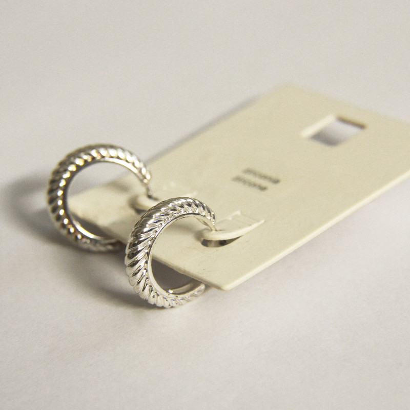 گوشواره زنانه مدل حلقه ای کد BD 60 مجموعه 2 عددی