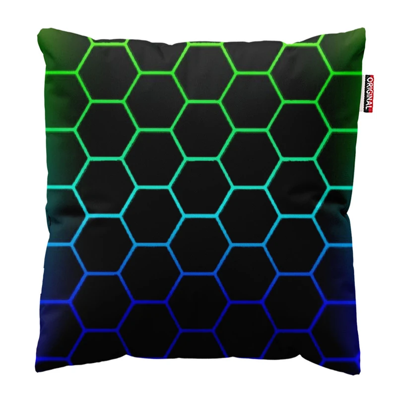 کوسن پاد آفرین طرح هندسی مدرن کد 3143 سایز 30*30 سانتی متر