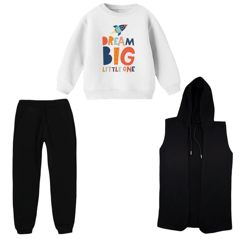 ست 3 تکه لباس راحتی بچگانه مدل نوشته کد 27