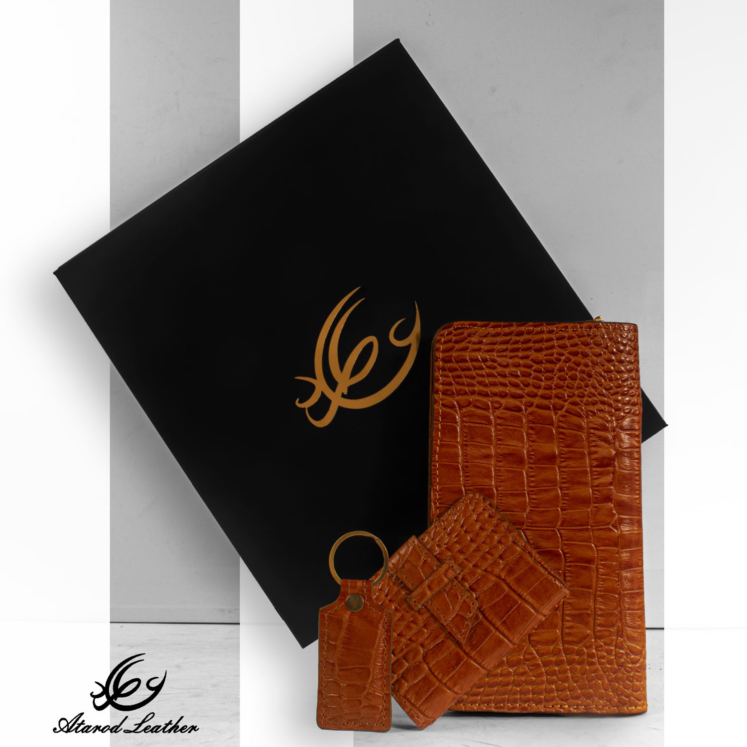 ست هدیه چرم عطارد مدل A35 -  - 2