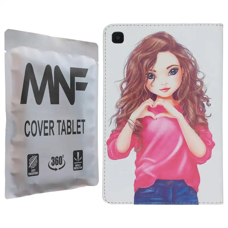 کیف کلاسوری ام ان اف طرح دختر فانتزی کد M-198 مناسب برای تبلت سامسونگ Galaxy Tab A7 Lite / T225
