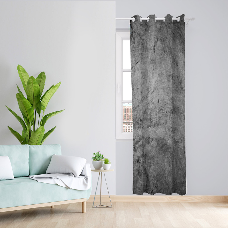 پرده طرح سنگی مدل مخمل پانچی کد 1900 z سایز 140x200 سانتی متر