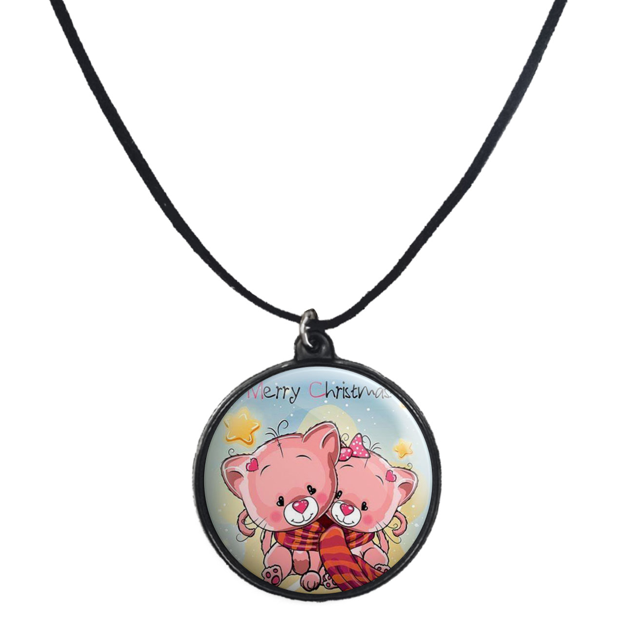 گردنبند پرمانه طرح عاشقانه کد pmb.7121 مدل دو طرفه