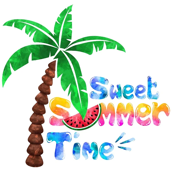 استیکر پارچه و لباس پاد آفرین طرح تابستان کد 3623