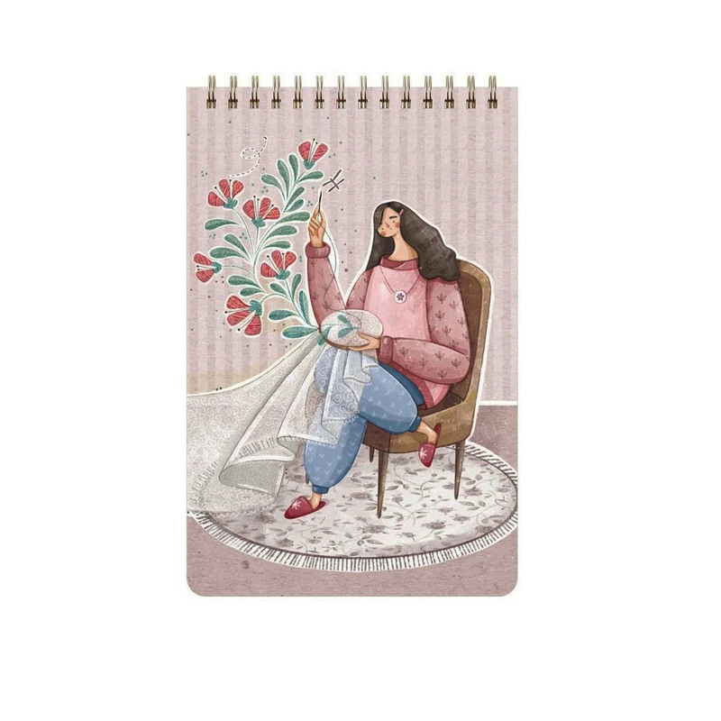 دفتر یادداشت 80 برگ مسترنوت مدل گلدوزی