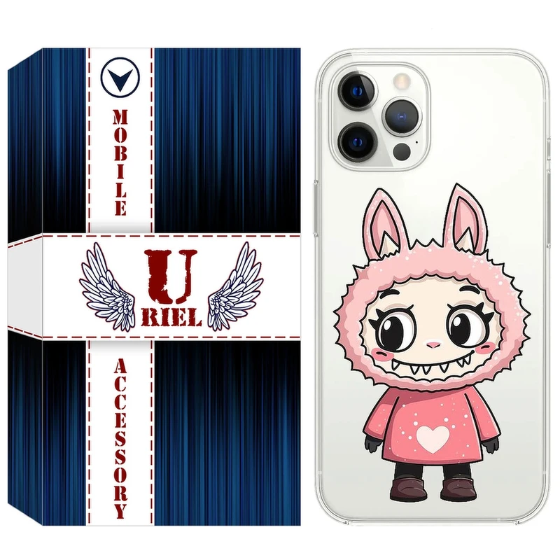 کاور یوریل مدل Clear کد 139 طرح لبوبو Labubu مناسب برای گوشی موبایل اپل iPhone 13 Pro Max