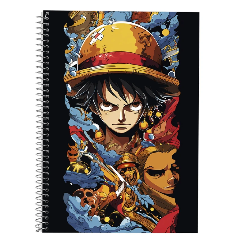 دفتر زبان 50 برگ مدوپد مدل دوخط طرح وان پیس One Piece کد DF11646