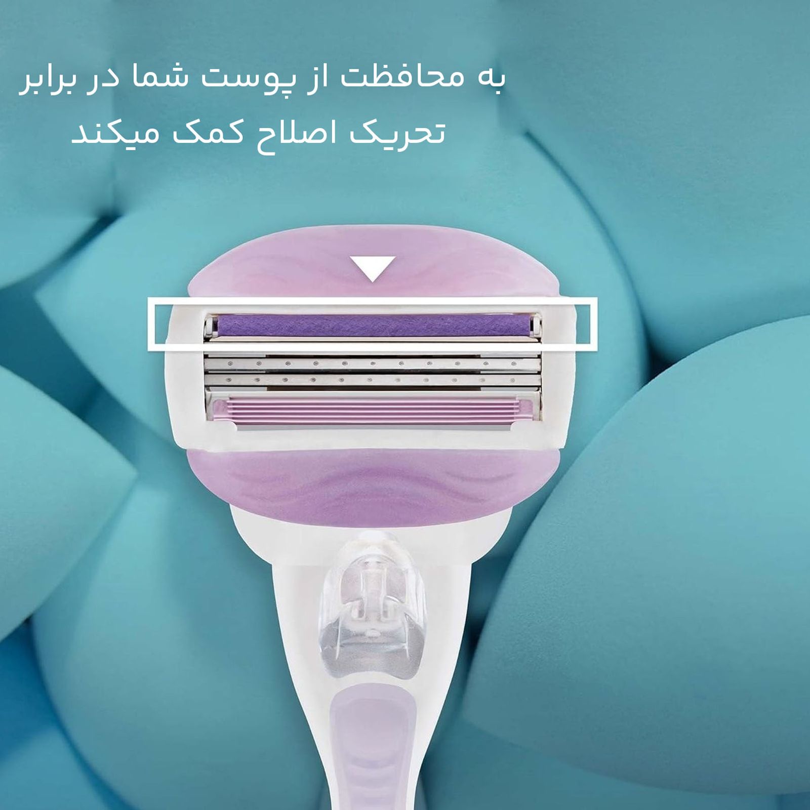 تیغ یدک ژیلت مدل venus Breeze comfortglide بسته 4 عددی -  - 4