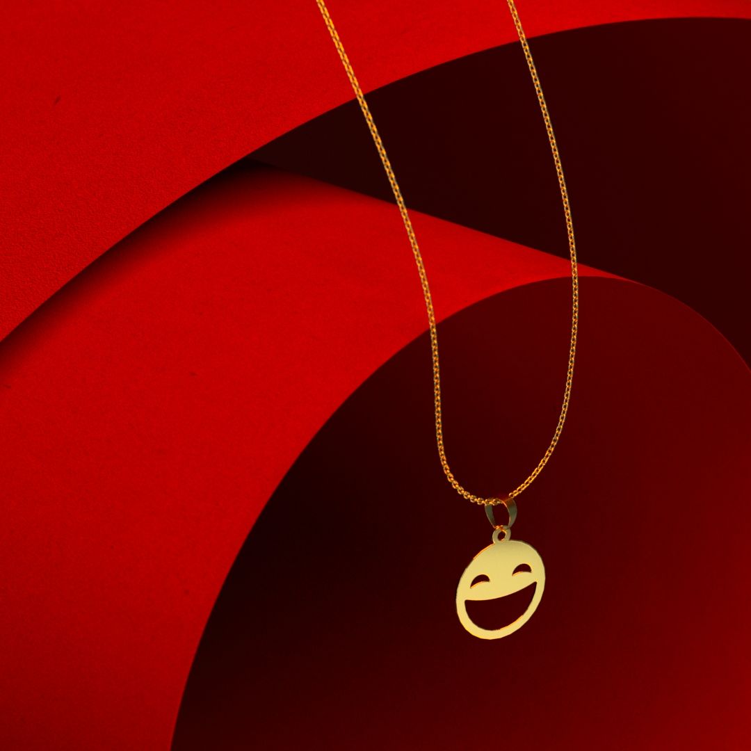 گردنبند طلا 18 عیار زنانه مدوپد مدل ایموجی کد c2-1-1002 -  - 3