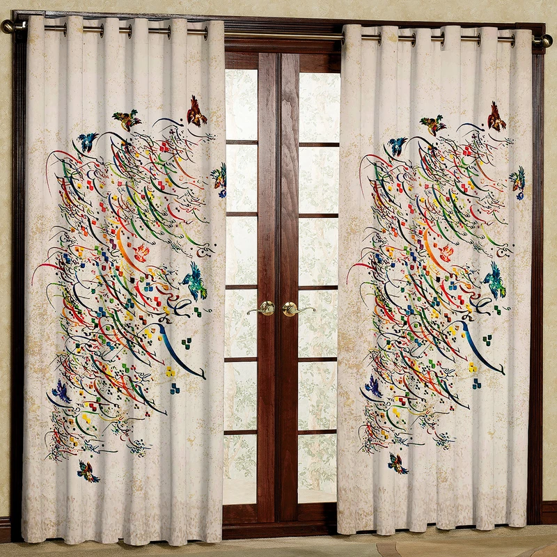 پرده مدل شعر مخمل پانچی کد 1148 سایز 200x140 سانتی متر