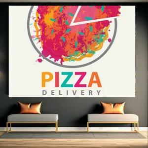 تابلو بوم طرح پیتزا فانتزی کد GR1556