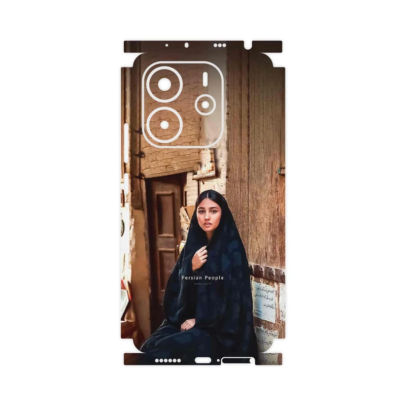 برچسب پوششی ماهوت مدل Portrait of an Iranian Woman-FullSkin مناسب برای گوشی موبایل شیائومی Redmi Note 14 4G