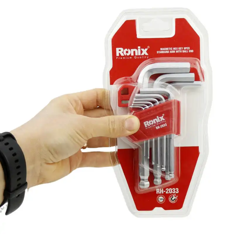 آچار آلن ستاره ای رونیکس مدل RH-2033 مجموعه 9 عددی