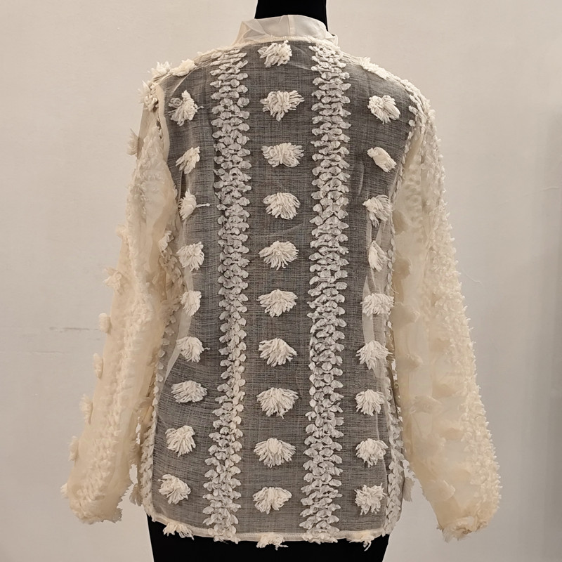 بلوز آستین بلند زنانه مدل توری مجلسی